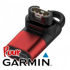 Adaptateur USB-C de chargement pour smartwatch Garmin (Forerunner 245 Instinct, Vivoactive 4, Forerunner 945, ...)