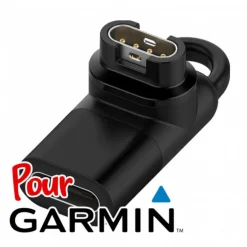 Adaptateur USB-C de charge pour montre connectée Garmin (Fenix 6/6 Pro/6 Saphir Approach X10, Forerunner 245, Fenix 5/5 Plus, ..