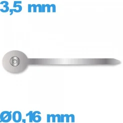 Aiguille complication argenté      Ø0,16 mm  taille : 3,5 mm