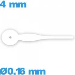 Aiguille complication blanc  montre seule  diamètre : 0,16 mm longueur : 4 mm