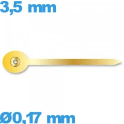 Aiguille complication à l'unité  Ø0,17 mm longueur : 3,5 mm  de montre - doré