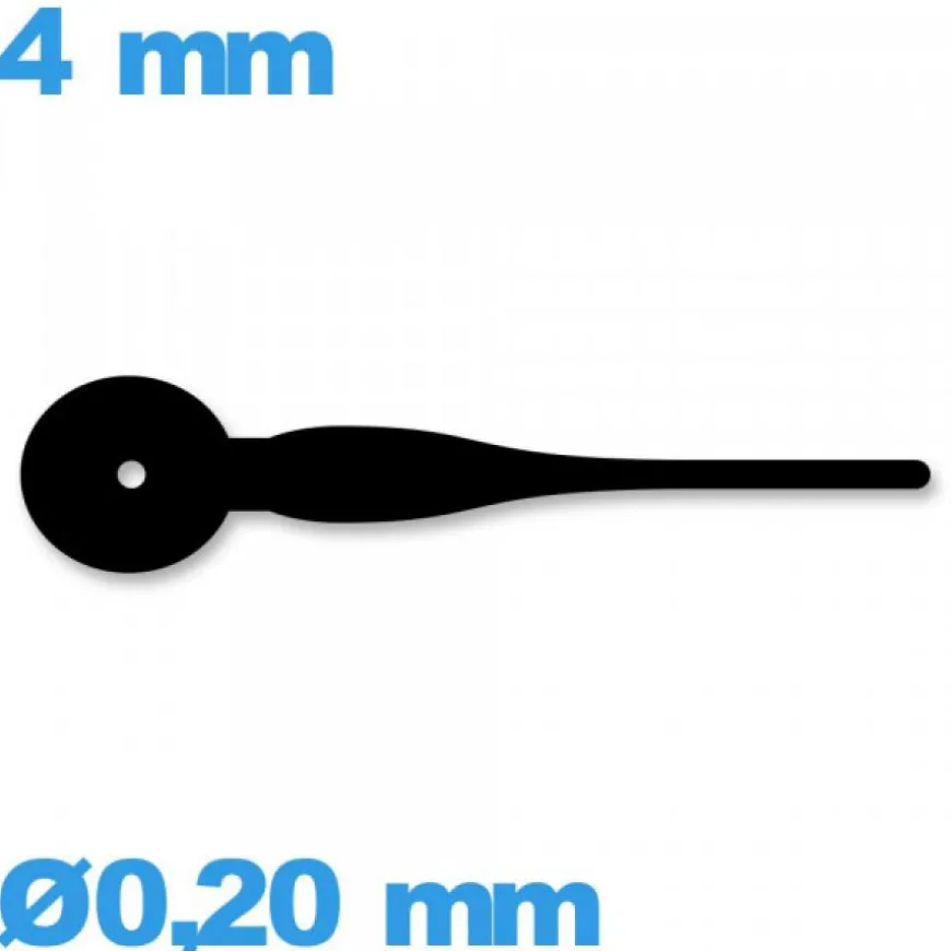 Aiguille diam : 0,20 mm long : 4 mm de sous-cadran noir mouvement montre à l'unité