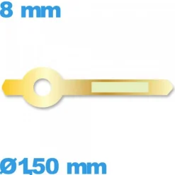 Aiguille  diam : 1,50mm  longueur : 8mm lumineuse (heure) doré mouvement montre seule Horotec