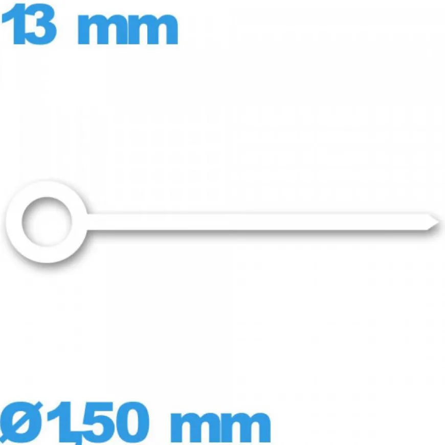 Aiguille diamètre : 1,50 mm longueur : 13mm des heures blanc mouvement montre à l'unité