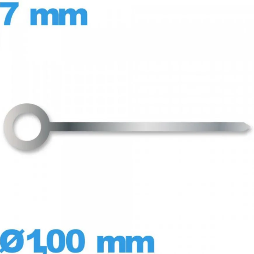 Aiguille diamètre : 1,00mm taille : 7 mm (heure) argenté de montre