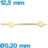 Aiguille Doré pour Montre Luminescente 12,5 mm diam. 0,20 mm Secondes