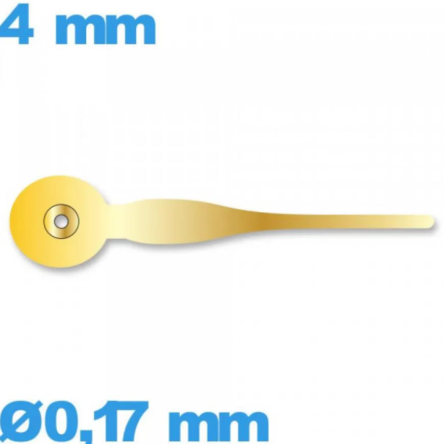 Aiguille doré seule diam : 0,17 mm sous-cadran mouvement de montre