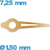 Aiguille Horotec or rose   longueur : 7.25 mm des heures  montre lumineuse