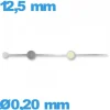Aiguille luminescente (seconde) argenté pour mouvement de montre