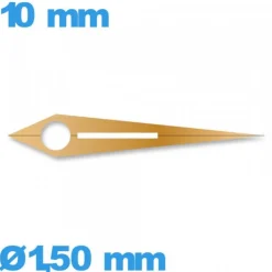 Aiguille lumineuse des heures cadran central or rose  de montre   diam : 1,50mm   taille : 10mm