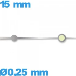 Aiguille lumineuse des secondes Horotec argenté mouvement   Suisse  long : 15mm