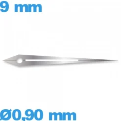 Aiguille (minute)   Ø0,90 mm longueur : 9 mm lumineuse nuit mouvement montre - argenté