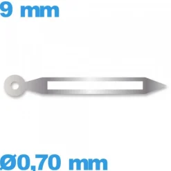 Aiguille  mouvement montre phosphorescente argenté diam : 0,70 mm  longueur : 9mm de marque Horotec (minute) - Suisse