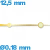 Aiguille (seconde) Horotec   Ø0,18 mm longueur : 12,5 mm lumineuse nuit mouvement montre - doré