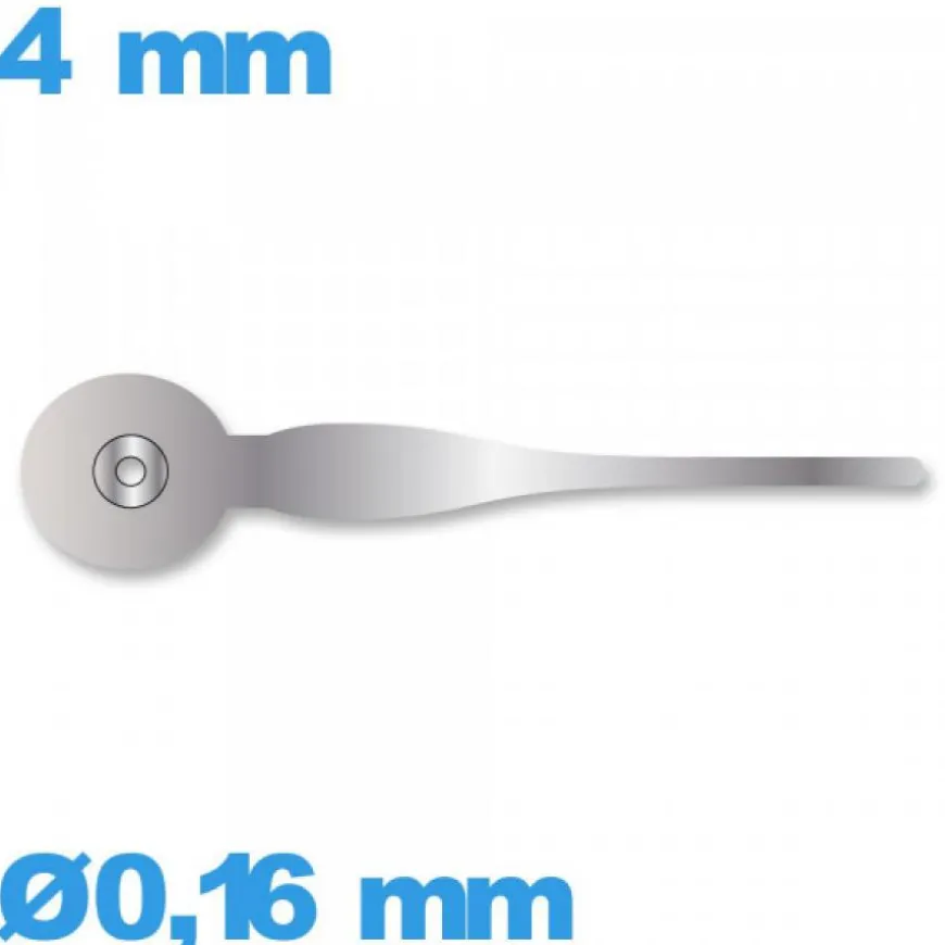 Aiguille sous-cadran argenté de montre seule taille : 4 mm