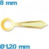 Aiguille Suisse diam : 1,20 mm  longueur : 8mm lumineuse nuit des heures doré de mouvement de montre