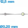 Aiguille Suisse diamètre : 0,20mm  luminescente cadran principal (seconde) argenté de mouvement montre seule Horotec