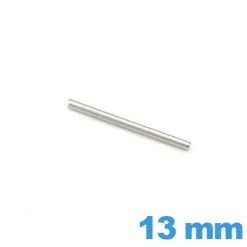 Axe droit pour bracelet de montre Longueur : 13mm diamètre 1.0 mm