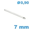 Axe fendu  bracelet montre diamètre 0.9 mm Longueur : 7mm
