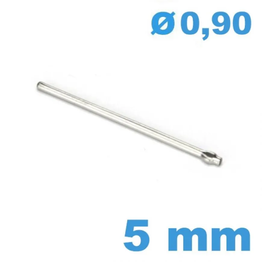 Axe fendu 5mm pour bracelets montre diamètre 0.9 mm