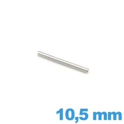 Barre droite  bracelet de montre diamètre 1.0 mm Longueur : 10.5 mm