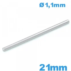 Barre droite large de 21mm  bracelet acier
