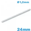 Barre droite longue de 24mm  bracelet à maillon