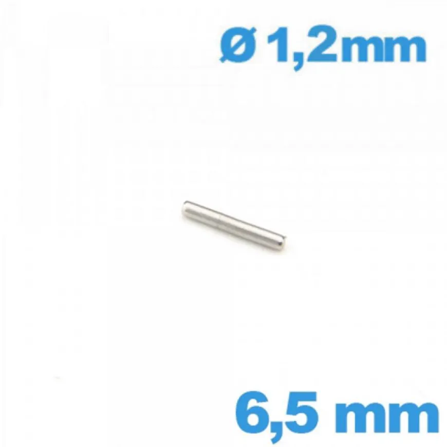 Barre Droite pour Montre Acier 6,5 mm diamètre 1,2 mm