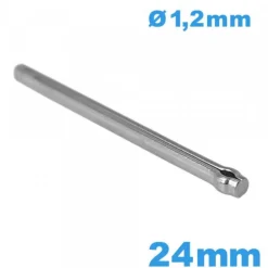 Barre fendue Bracelet de Montre taille 24 mm diamètre 1,20 mm