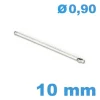 Barre fendue bracelet métal  diamètre 0.9 mm Longueur : 10mm pas cher