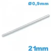 Barre goupille droite pour bracelet de montre taille 21 mm
