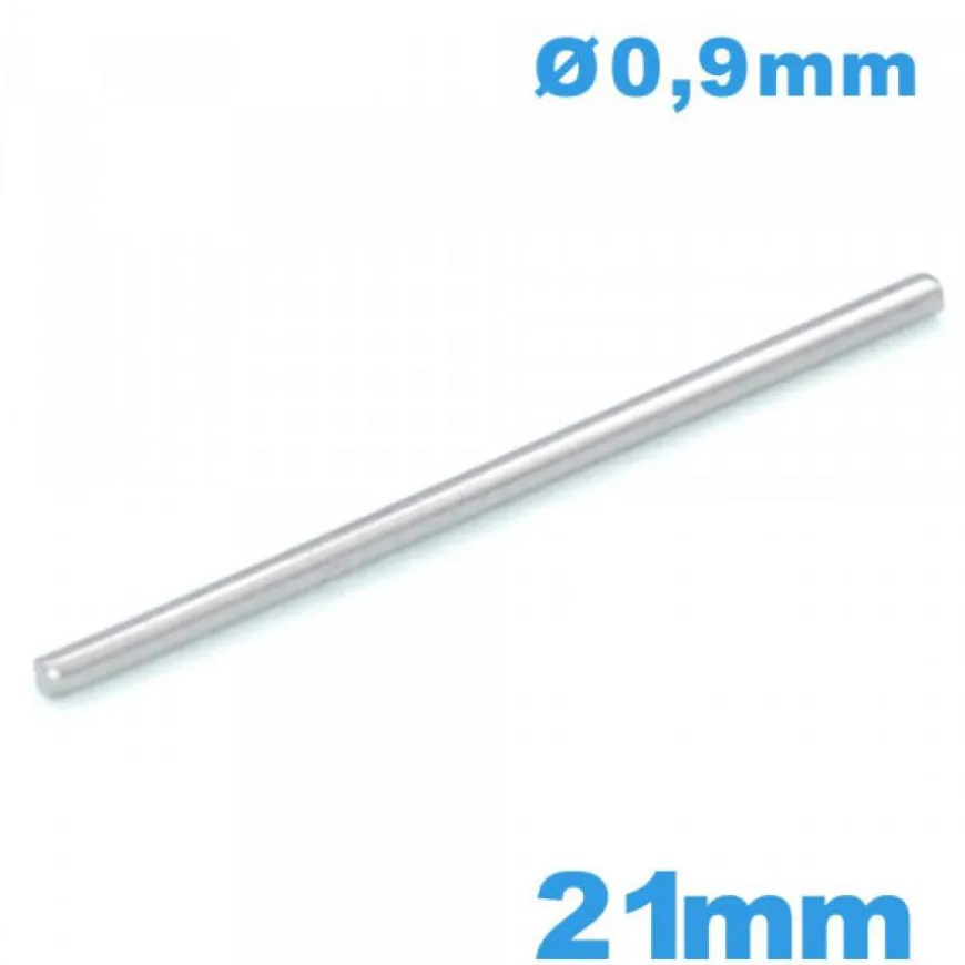 Barre goupille droite pour bracelet de montre taille 21 mm