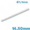 Barre Goupille Droite pour Montre 14,50 mm