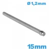 Barre goupille fendue large de 15 mm  bracelet pour montre acier inoxydable