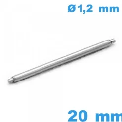 1 Barre Montre 20 mm diamètre 1,2 mm Épaulement Simple qualité Suisse
