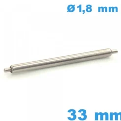 1 Barre à ressort de marque ISOSWISS  33 mm Non téléscopique épaulement simple diam : 1,8 mm Suisse