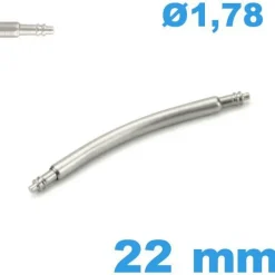 1 Barre à ressort 22mm diam : 1,78 mm incurvée