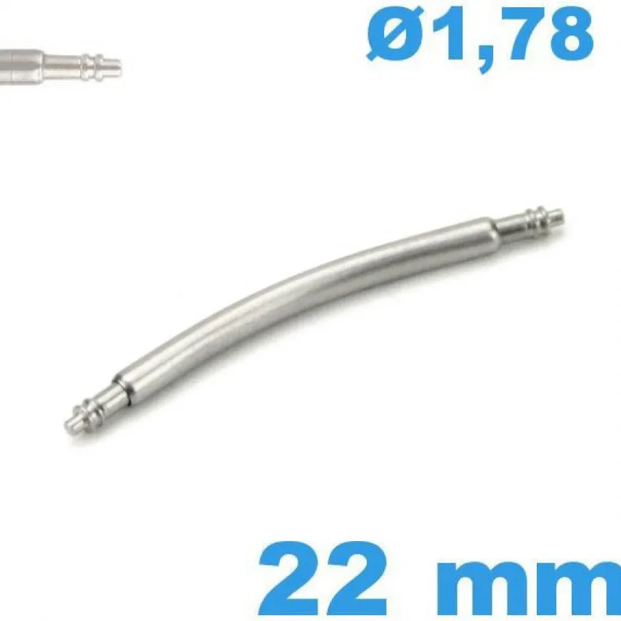 1 Barre à ressort 22mm diam : 1,78 mm incurvée