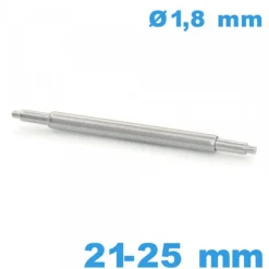 1 Barre à ressort Téléscopique 21 à 25 mm bracelet montre d :1,8 mm