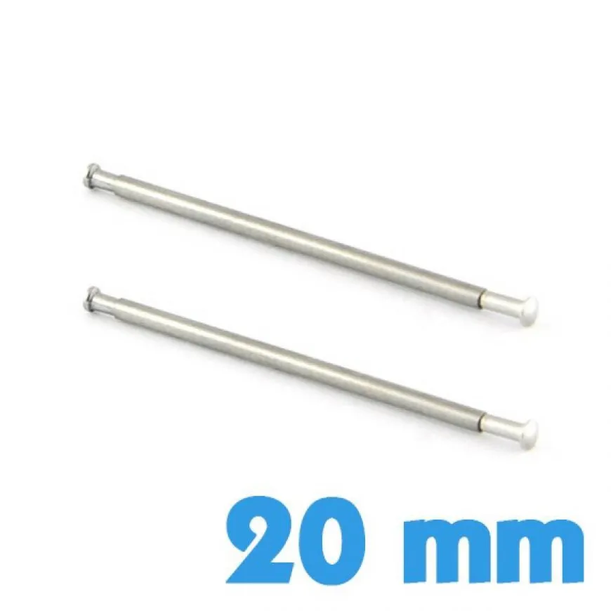 2 barres en 2 parties 20 mm pour montre et fermoir déployant