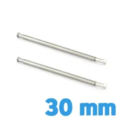 2 Barres pour Montre Capuchon Pression 30 mm diamètre 1,20 mm