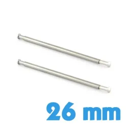 2 barres T pas chère 26 mm pour montre et fermoir déployant