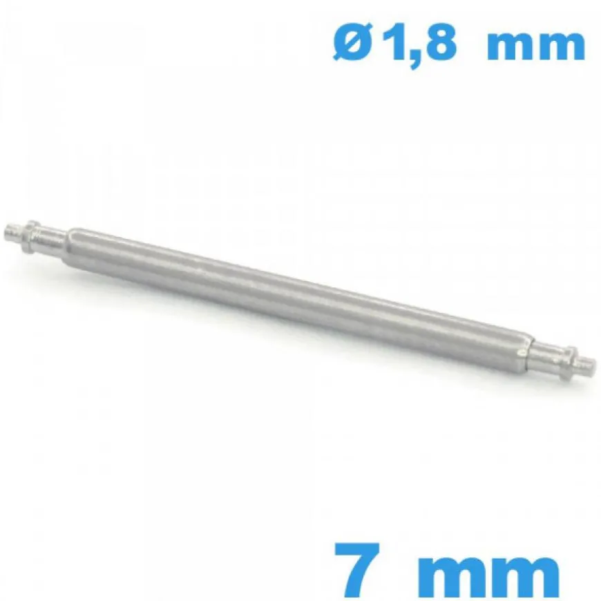 1 Barre Téléscopique Suisse 7mm pour bracelet montre diam : 1,8 mm épaulement simple
