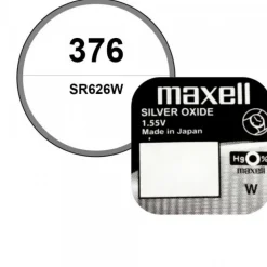 Batterie montre 1,55 V oxyde d'argent 376 Maxell