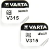 2 Batteries de montre 1.55 V 315 Varta alcaline