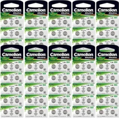 100 Batteries montre AG4 alcaline 1,5 V