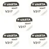 5 Batteries pour montre 1,55 V 317 Varta alcaline