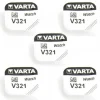 5 Batteries Varta 321 1.55 V alcaline montre