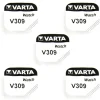 5 Batteries Varta 1,55 V alcaline 309 pour montre