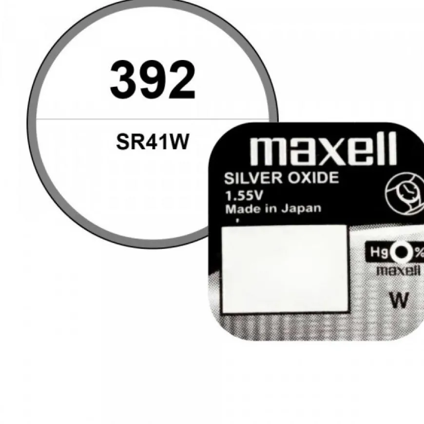 Batterie 392 1,55 V Maxell oxyde d'argent pour montre